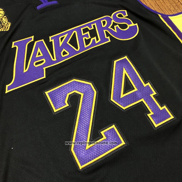 Camiseta Los Angeles Lakers Kobe Bryant #24 2017-18 Negro